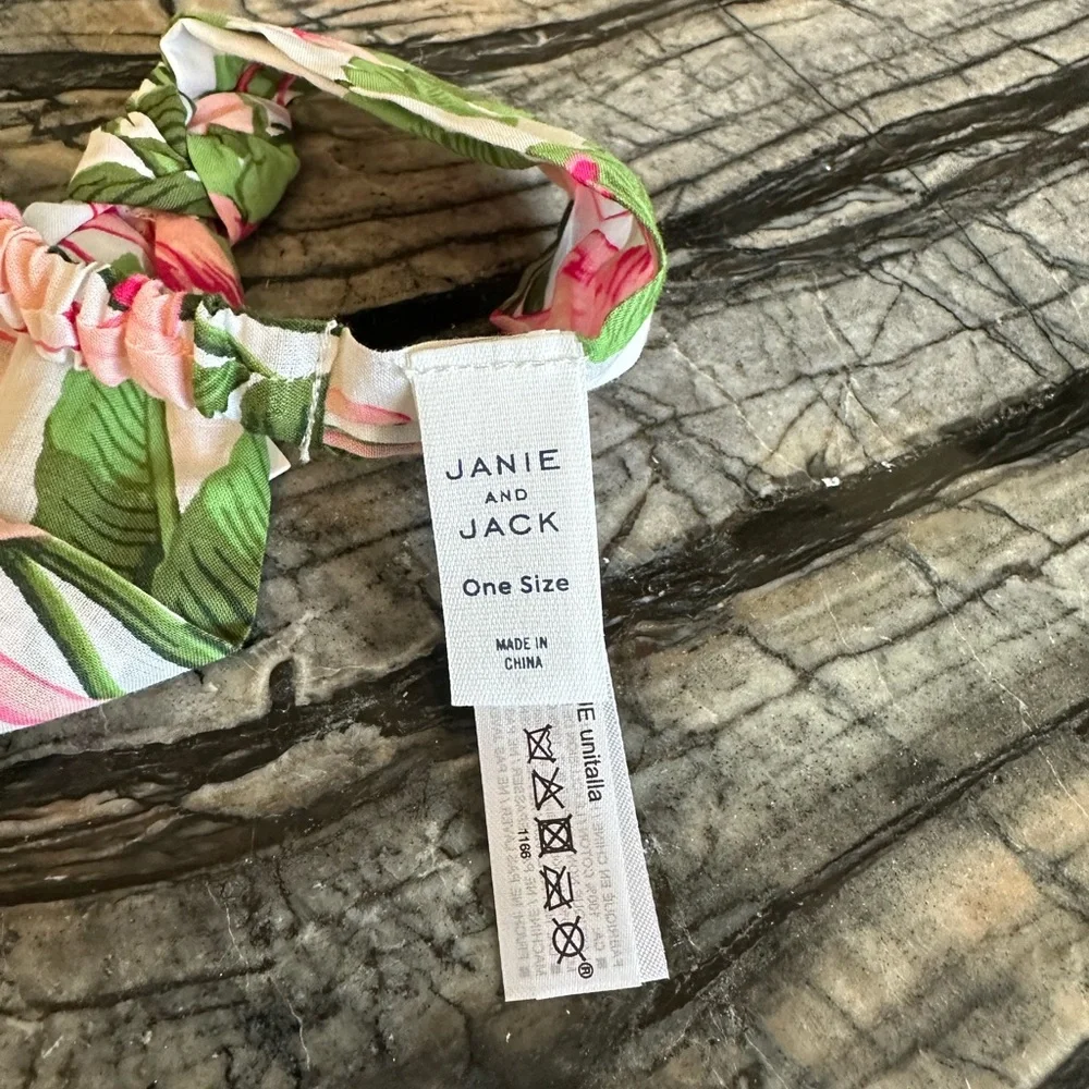 JANIE and Jack BABY TROPICAL FLAMINGO KNOT SOFT HEADBAND
